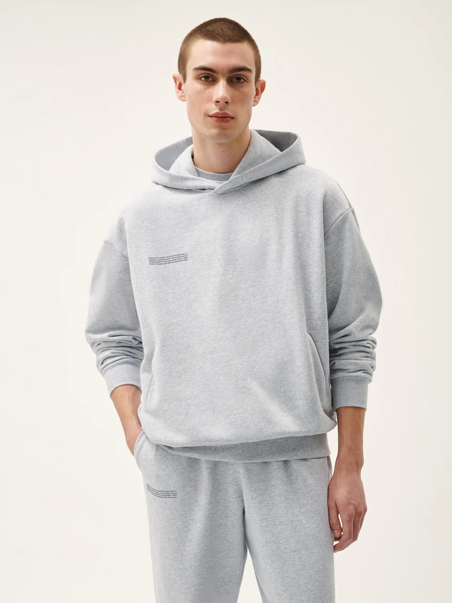 365 Midweight Hoodie—grey marl