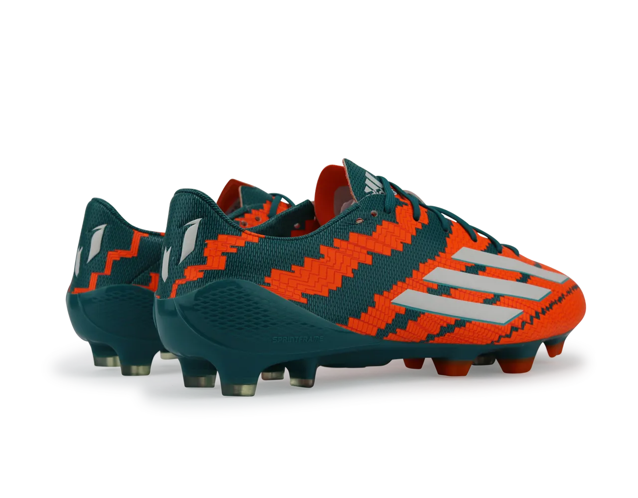 adidas Men's Messi 10.1 FG Power Teal/White/Solar Orange