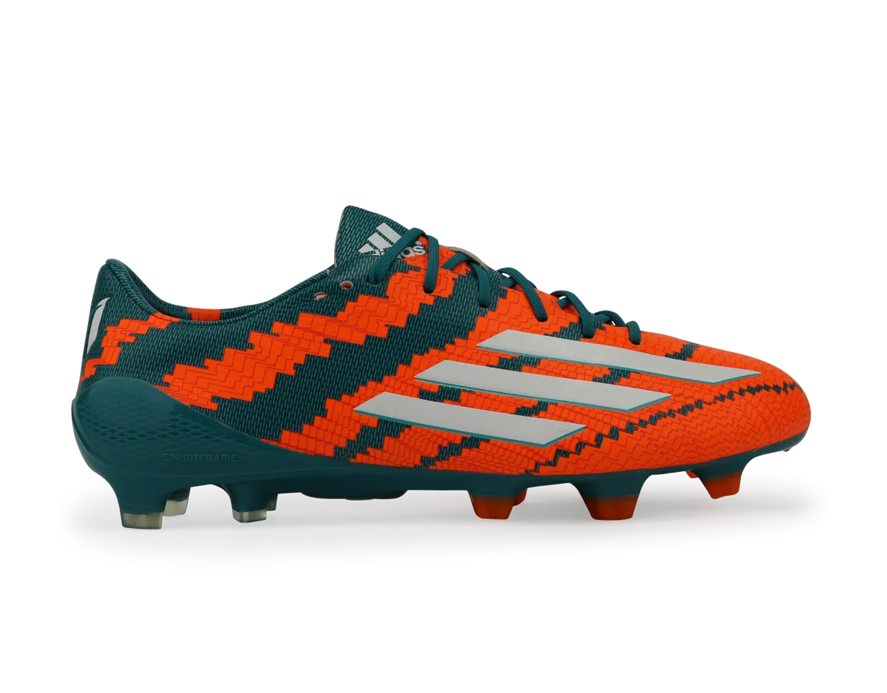 adidas Men's Messi 10.1 FG Power Teal/White/Solar Orange