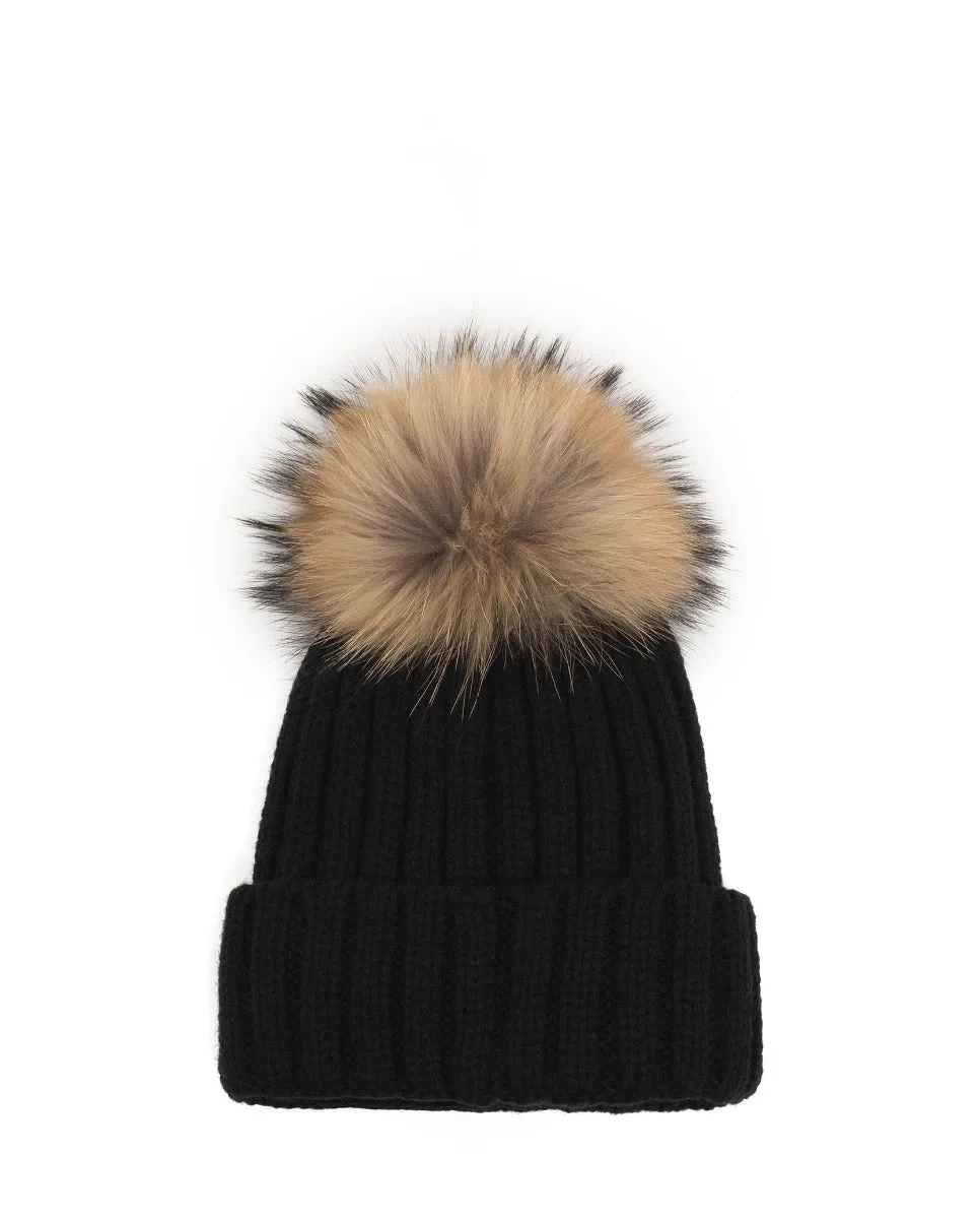 Anya Fur Pom Pom Hat