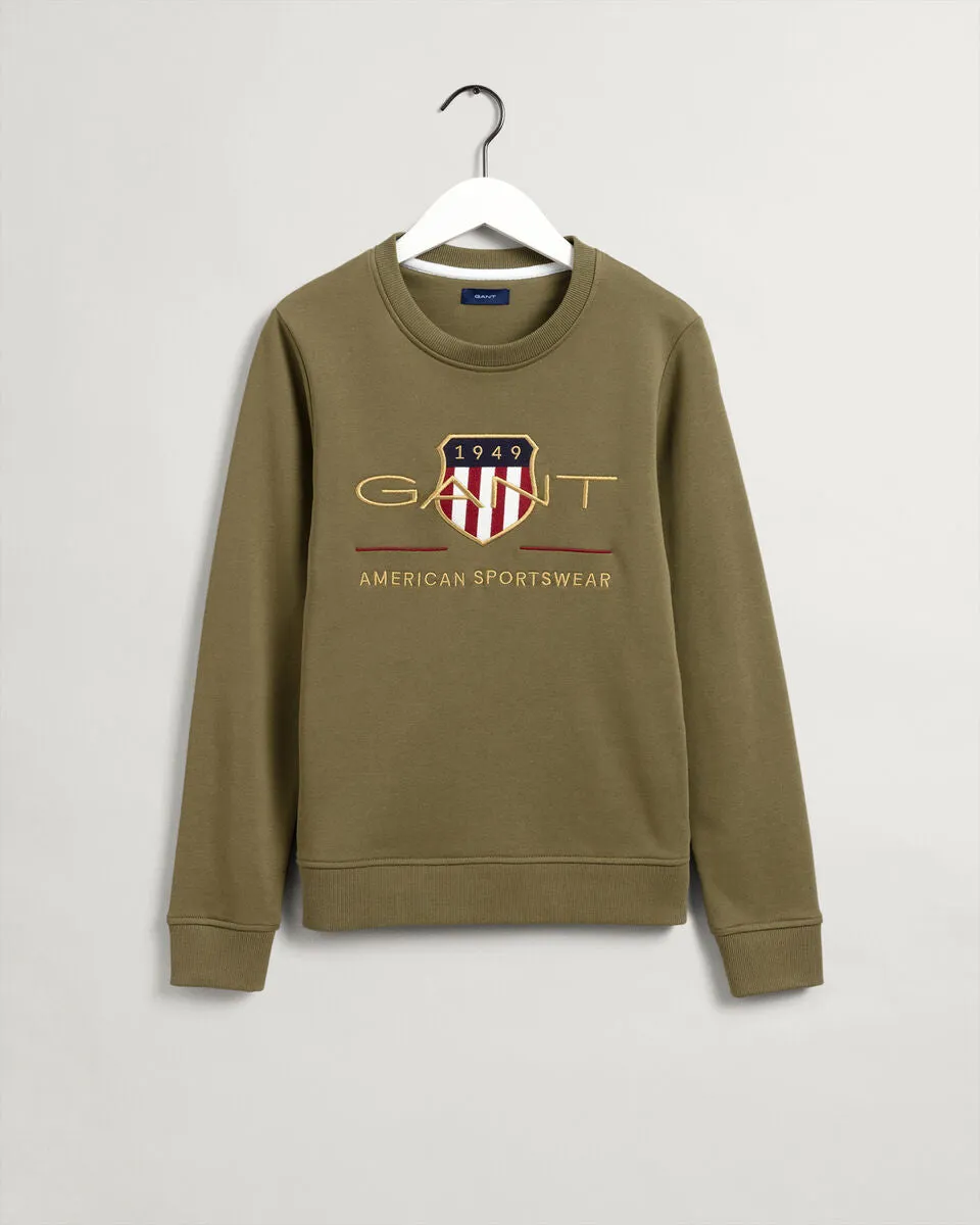 Archive Shield Crewneck-Green (UK 16)