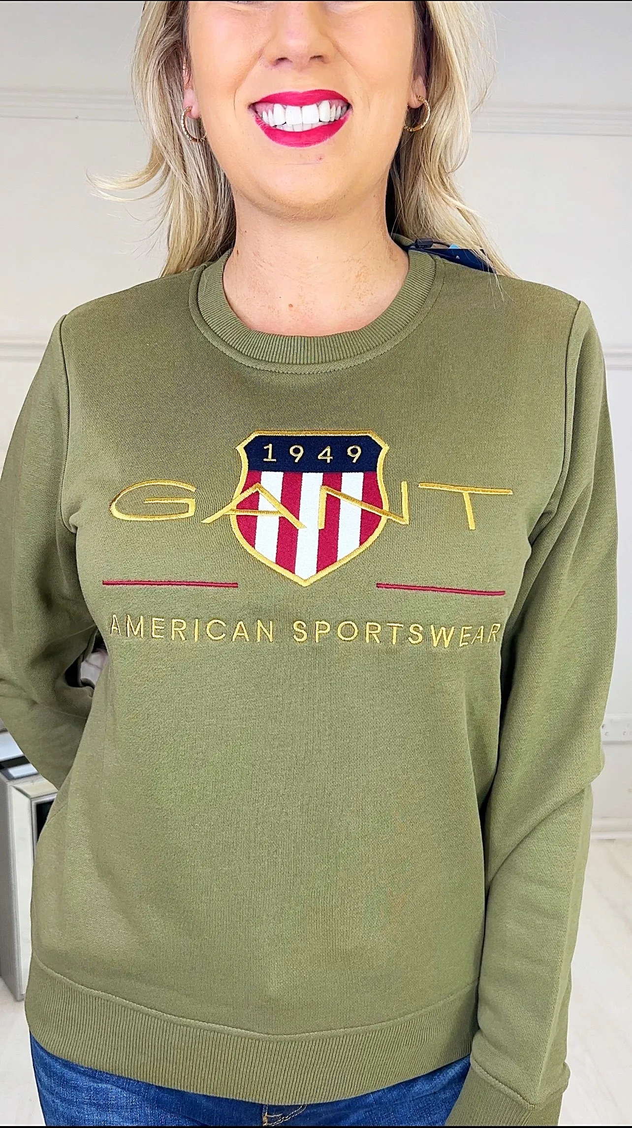 Archive Shield Crewneck-Green (UK 16)