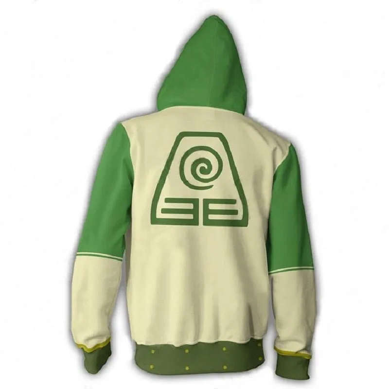 Avatar: The Last Airbender Hoodie 3D Printed Zip Up Polyester Hip Hop Men Hooded Hoodie for Spring Autumn Sportswear