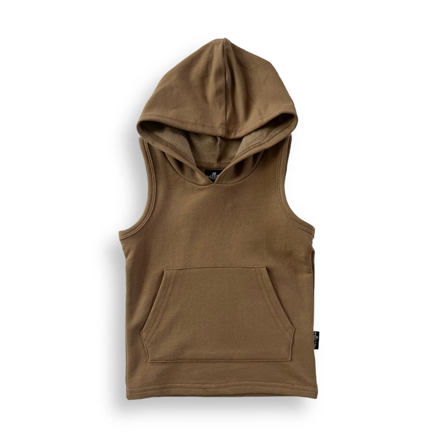 BAMBOO HOODIE TANK- Mocha