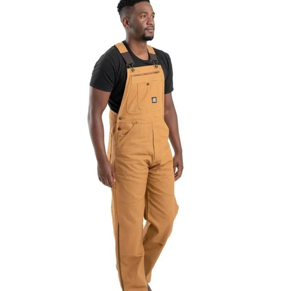 Berne Heritage Men's Unlined Duck Bib Overall B1067 - Brown Duck