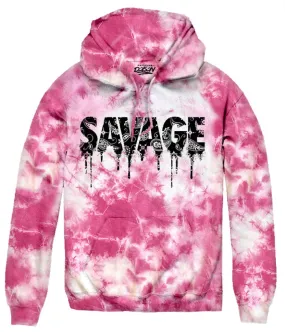 BIG SIZE SAVAGE BANDANA TIE DYE HOODIE