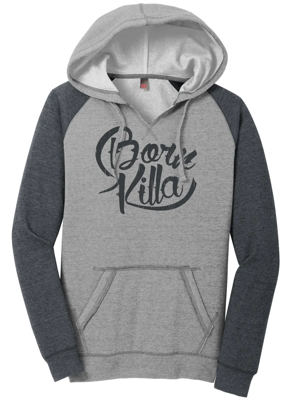 Born Killa Design - Lightweight Fleece Raglan Hoodie -