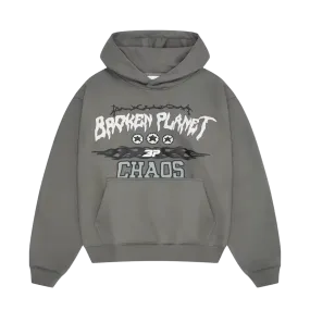 Broken Planet Market Hoodie 'Chaos' - Gunmetal Grey