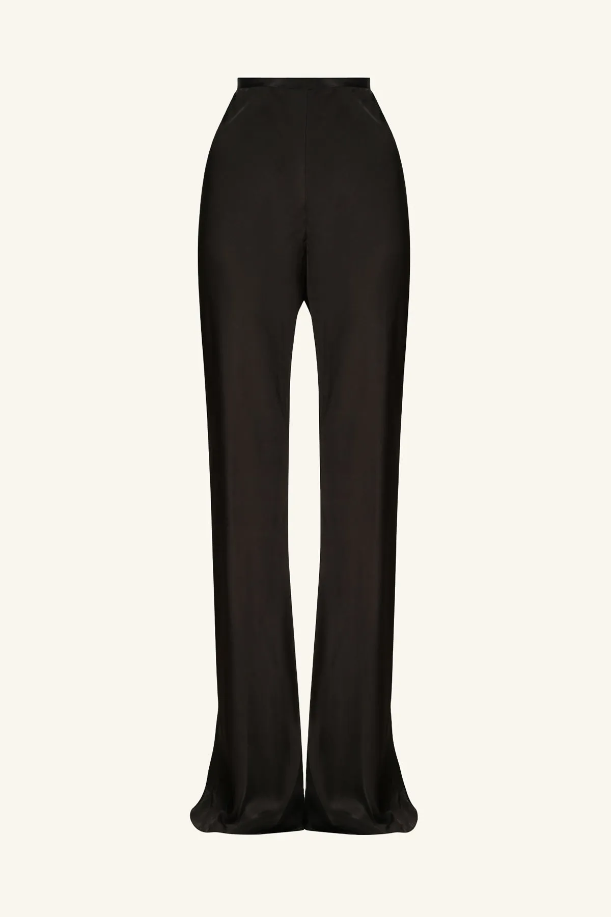 CAMILLE BIAS CUT FLARED PANT - BLACK