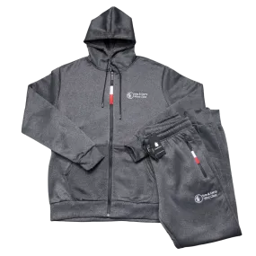 Charcoal Grey First Class Full Zip Hoodie Track Suit