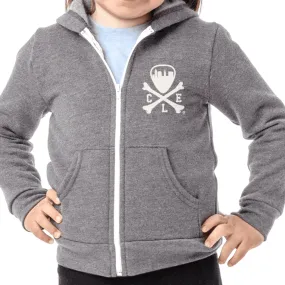 CLE Logo Full-Zip Hoodie - Toddler - Grey