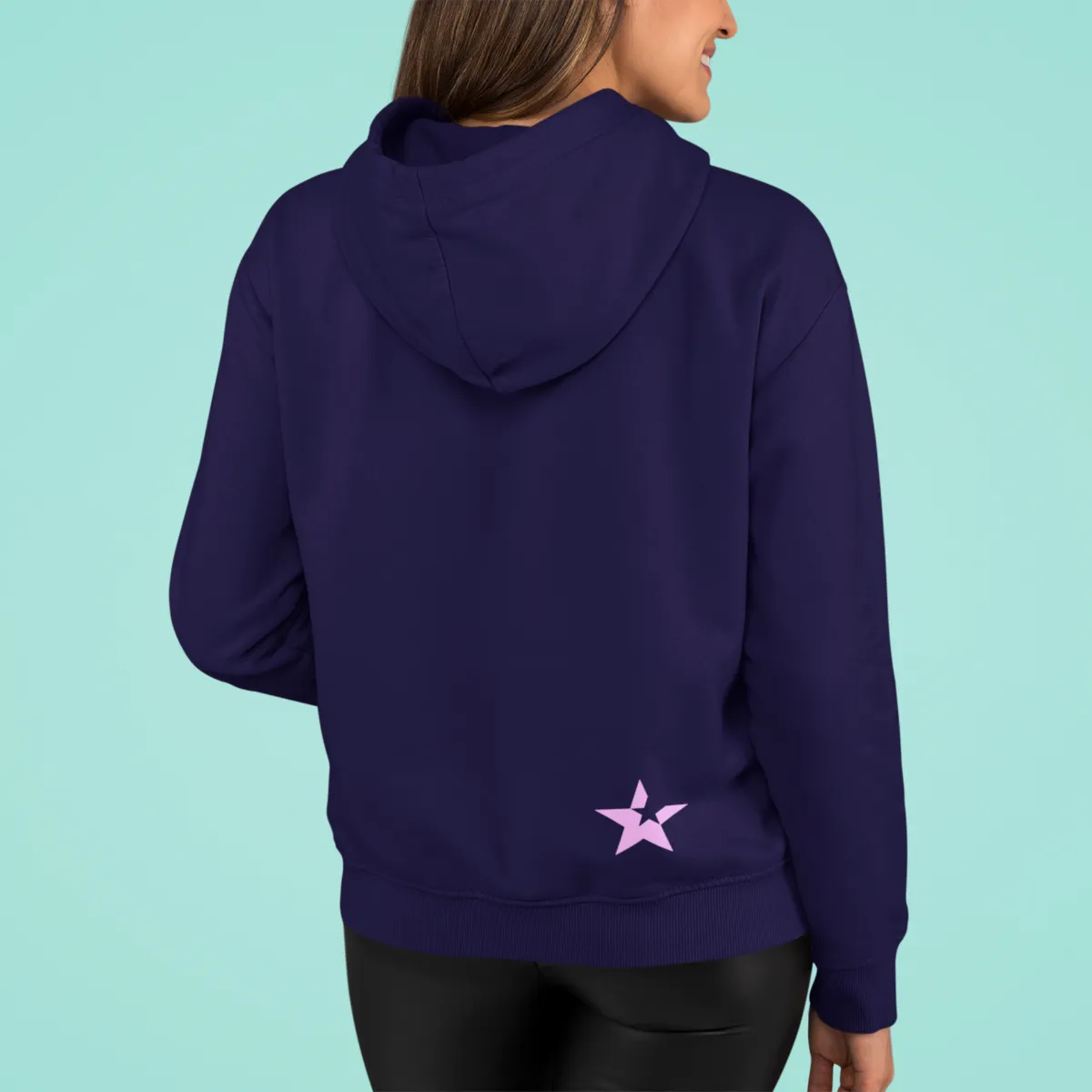 Cross Neck Hoodie | Oxford Navy