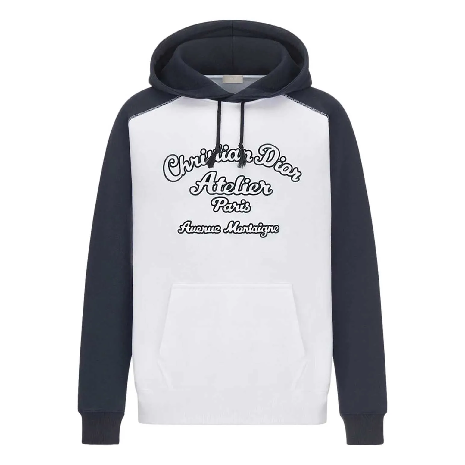 DIOR ATELIER WHITE & NAVY HOODIE