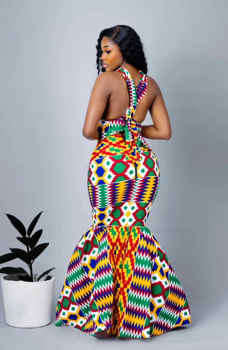 Elegant Chenai African Print Set | Kente & Ankara Clothing