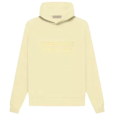 FEAR OF GOD ESSENTIALS LOGO CANARY HOODIE 'FW22'