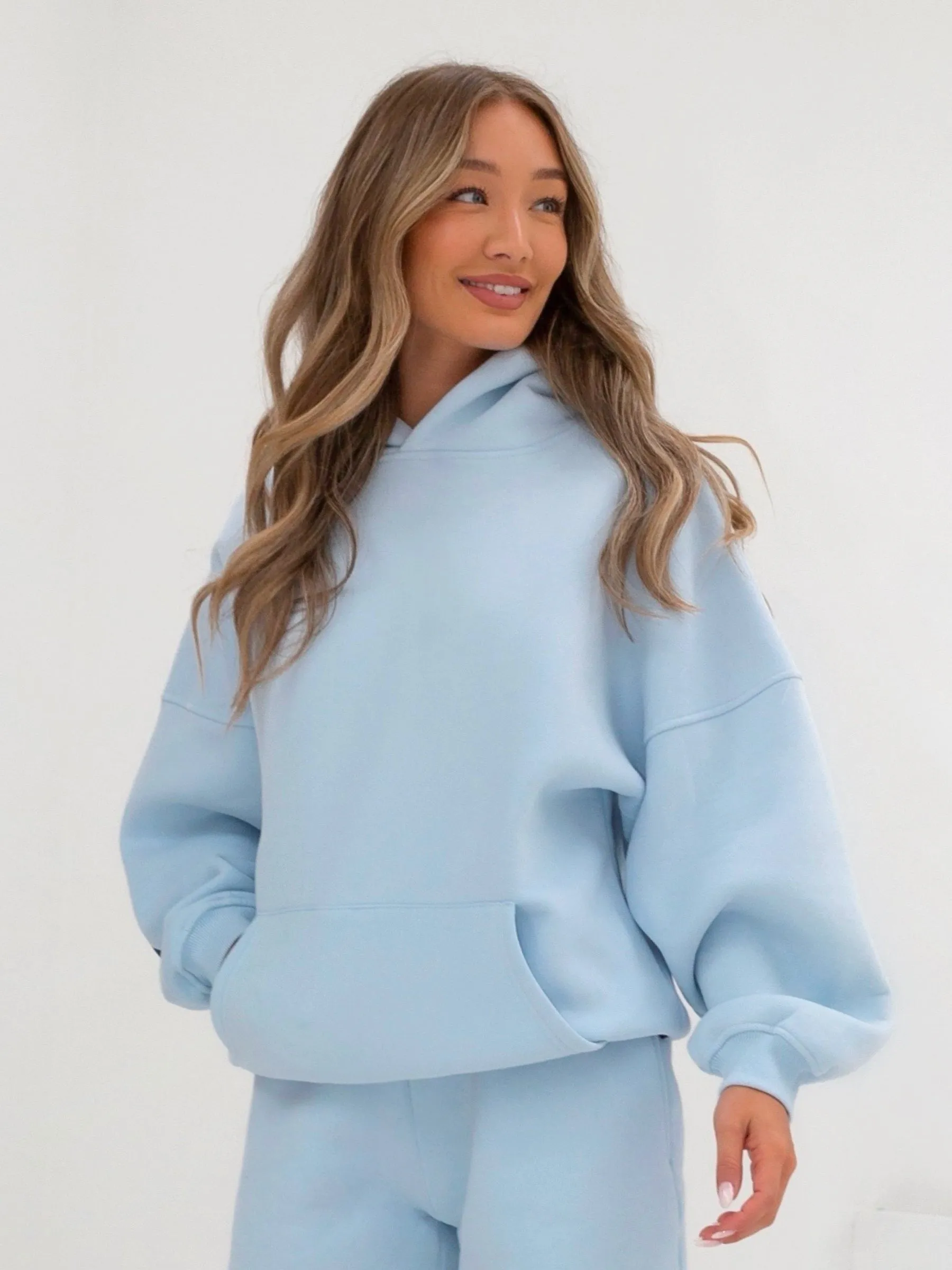 Isabel Oversized Hoodie - Powder Blue