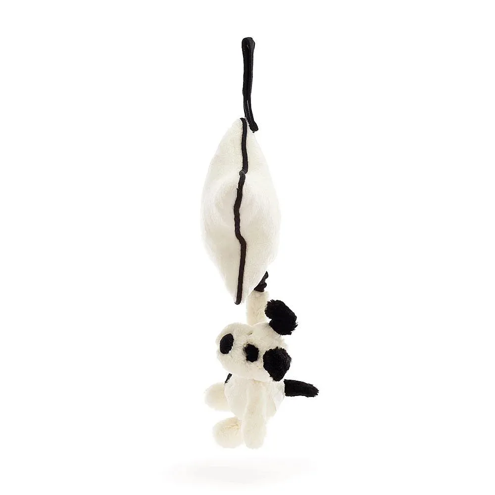 Jellycat Bashful Black & Cream Puppy Musical Pull