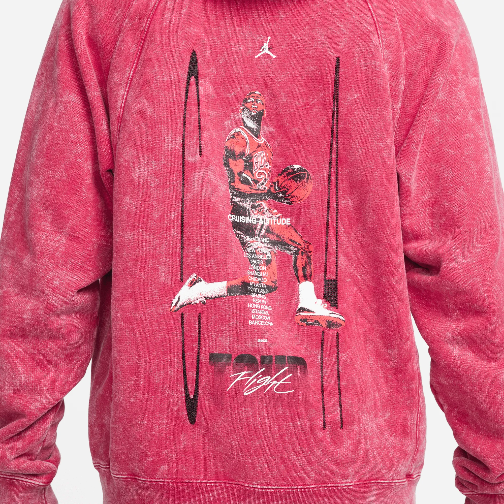 Jordan Flight Heritage Hoodie 'Red'