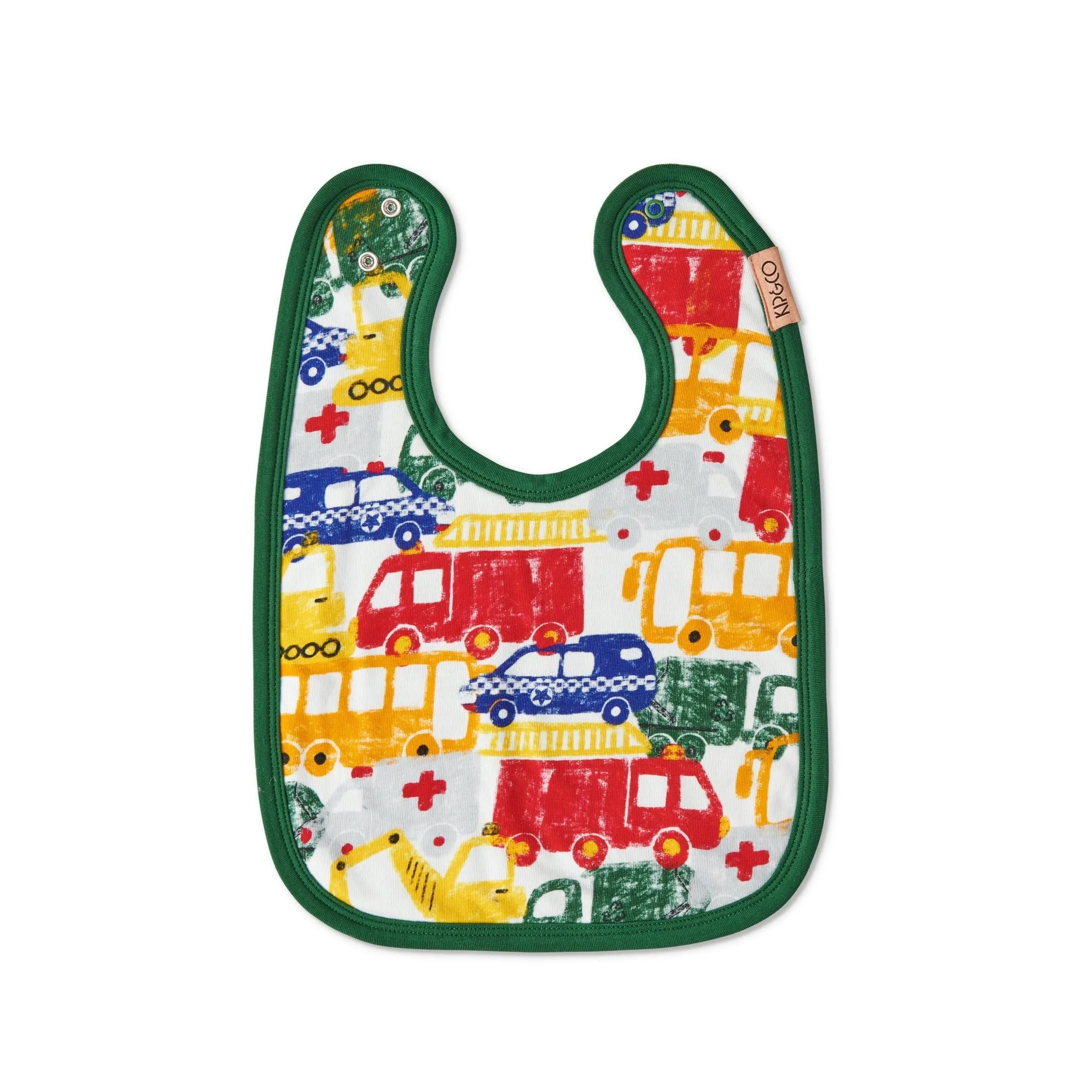 Kip and Co Big Wheels Organic Cotton Bib