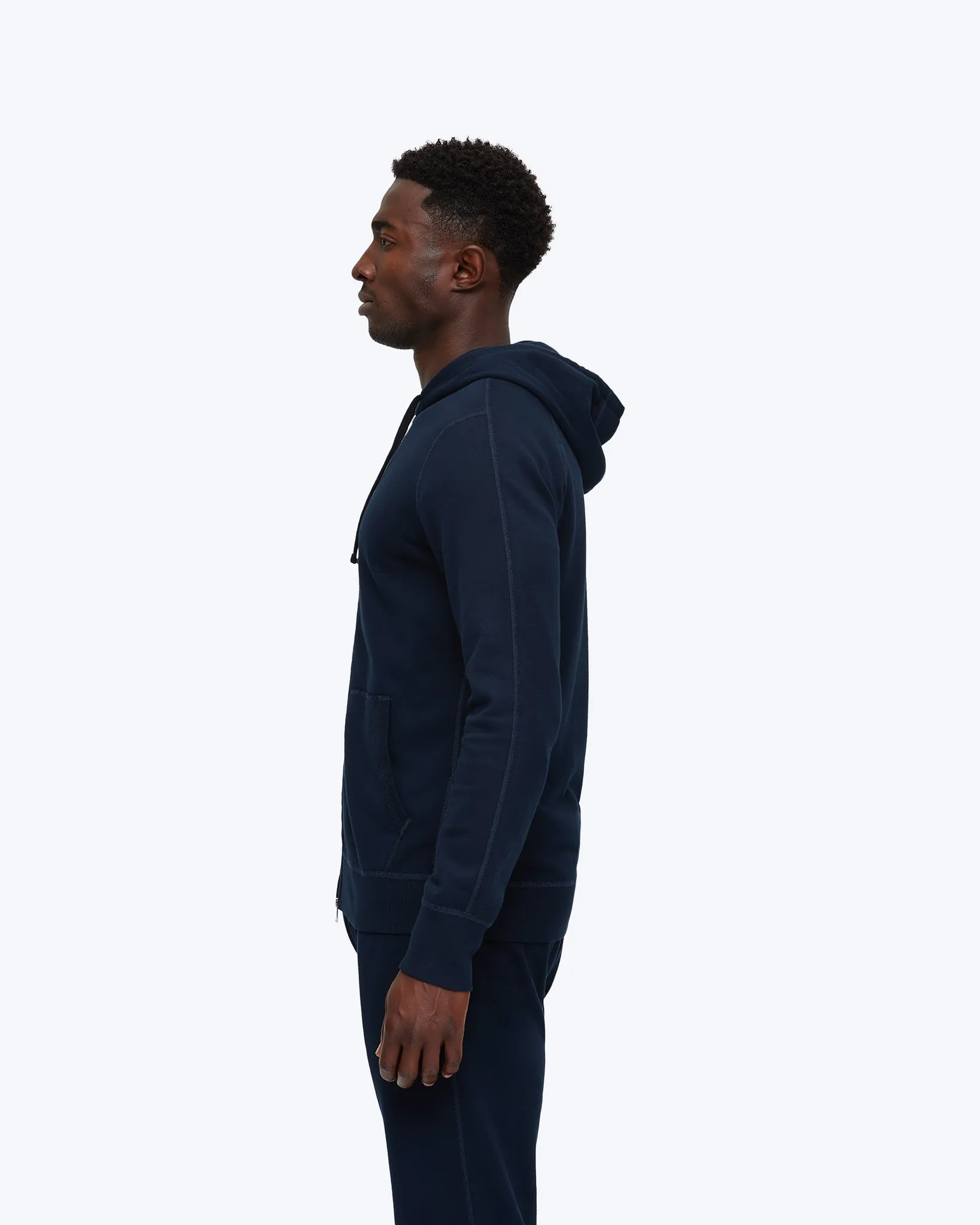 Lightweight Terry Slim Zip Hoodie