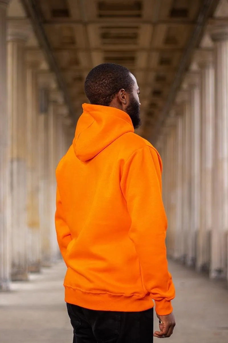 Men Kente Hoodie in Sunflower Orange