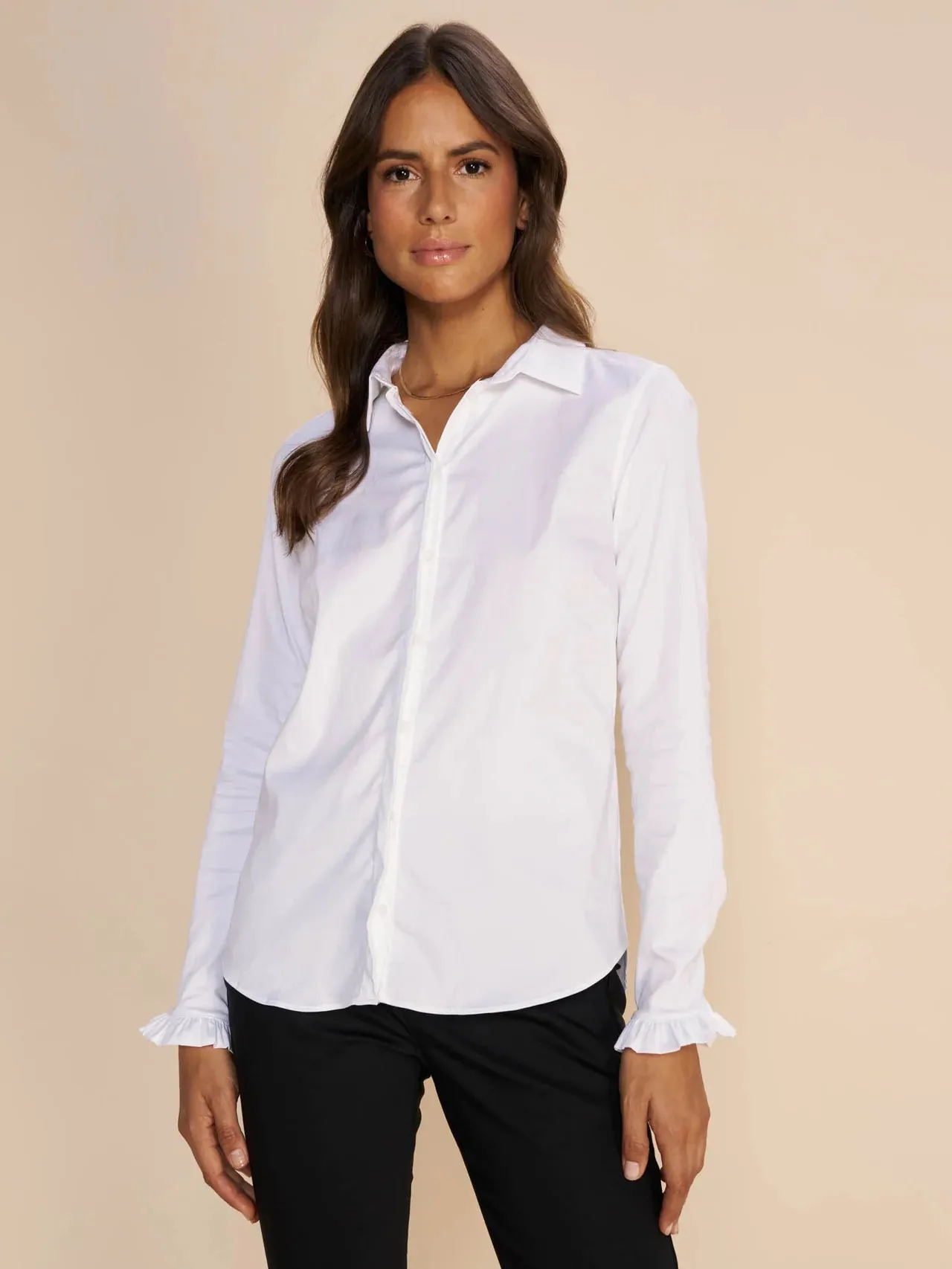 Mos Mosh Mattie Flip Shirt-White-144070