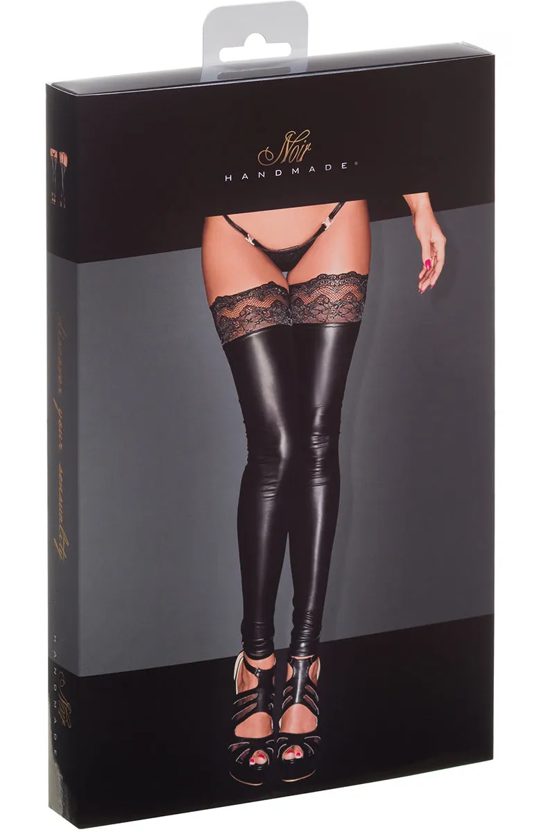 Noir Handmade Superstar Powerwetlook Stockings