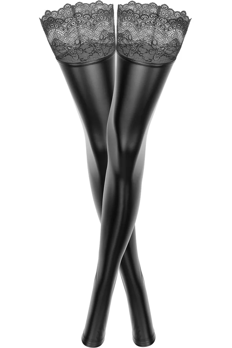 Noir Handmade Superstar Powerwetlook Stockings