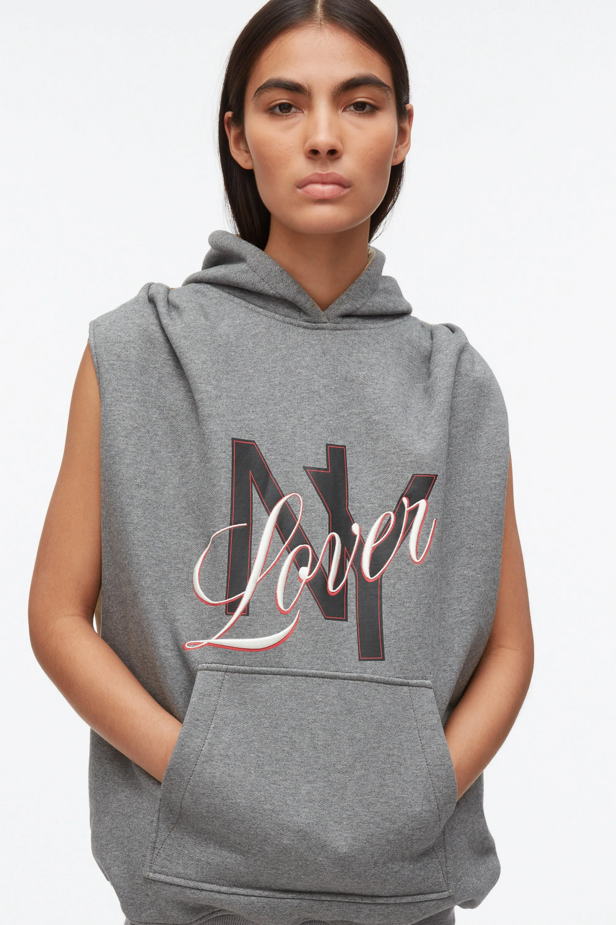 NY Lover Reversible Sleeveless Hoodie