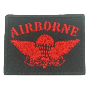 OLD SCHOOL SAF AIRBORNE PATCH - BLACK RED