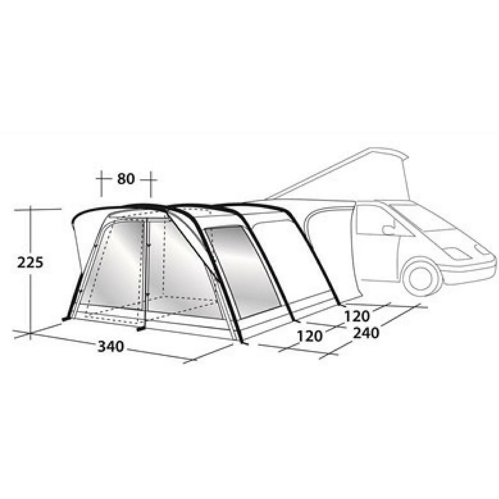 Outwell Country Road Smart Air Driveaway Awning (2018 Edition)