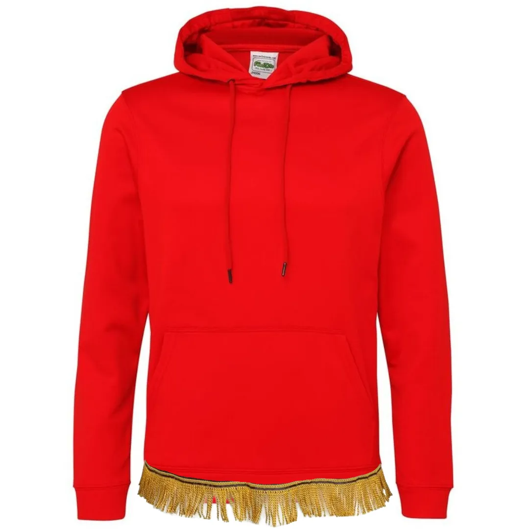 Plain Adult Hoodie with Fringes