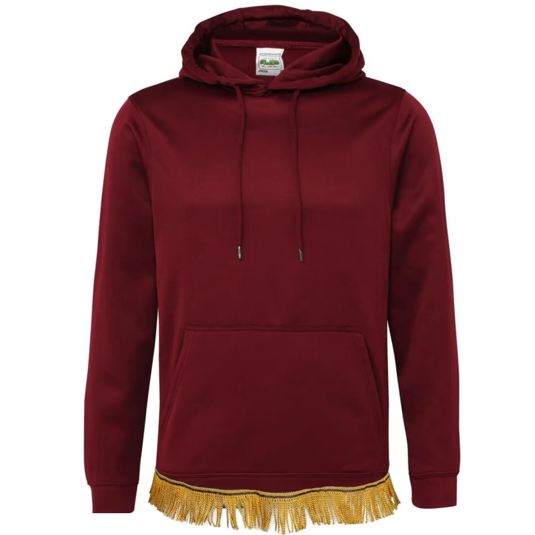 Plain Adult Hoodie with Fringes