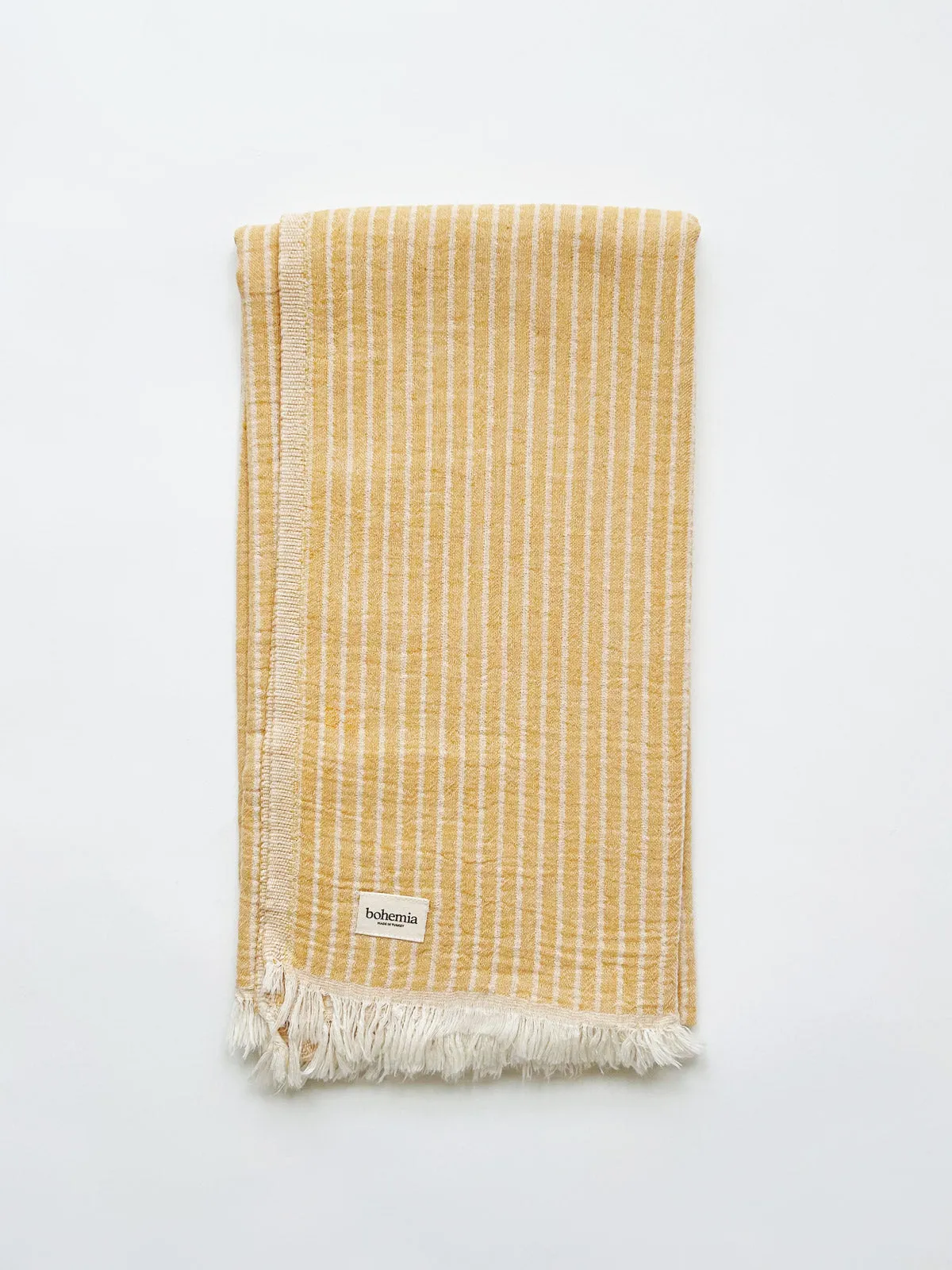 Portobello Hammam Towel, Mustard