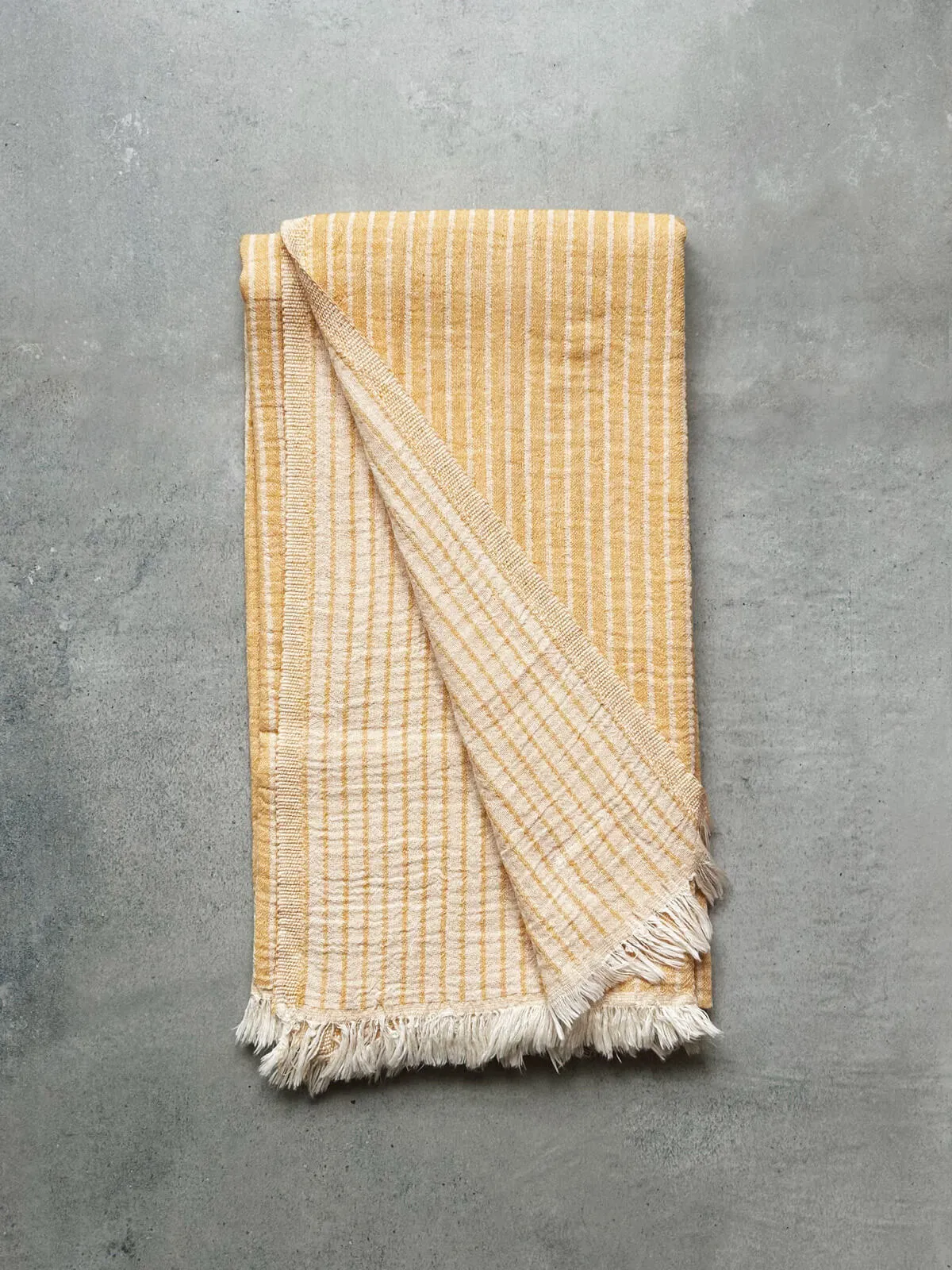 Portobello Hammam Towel, Mustard