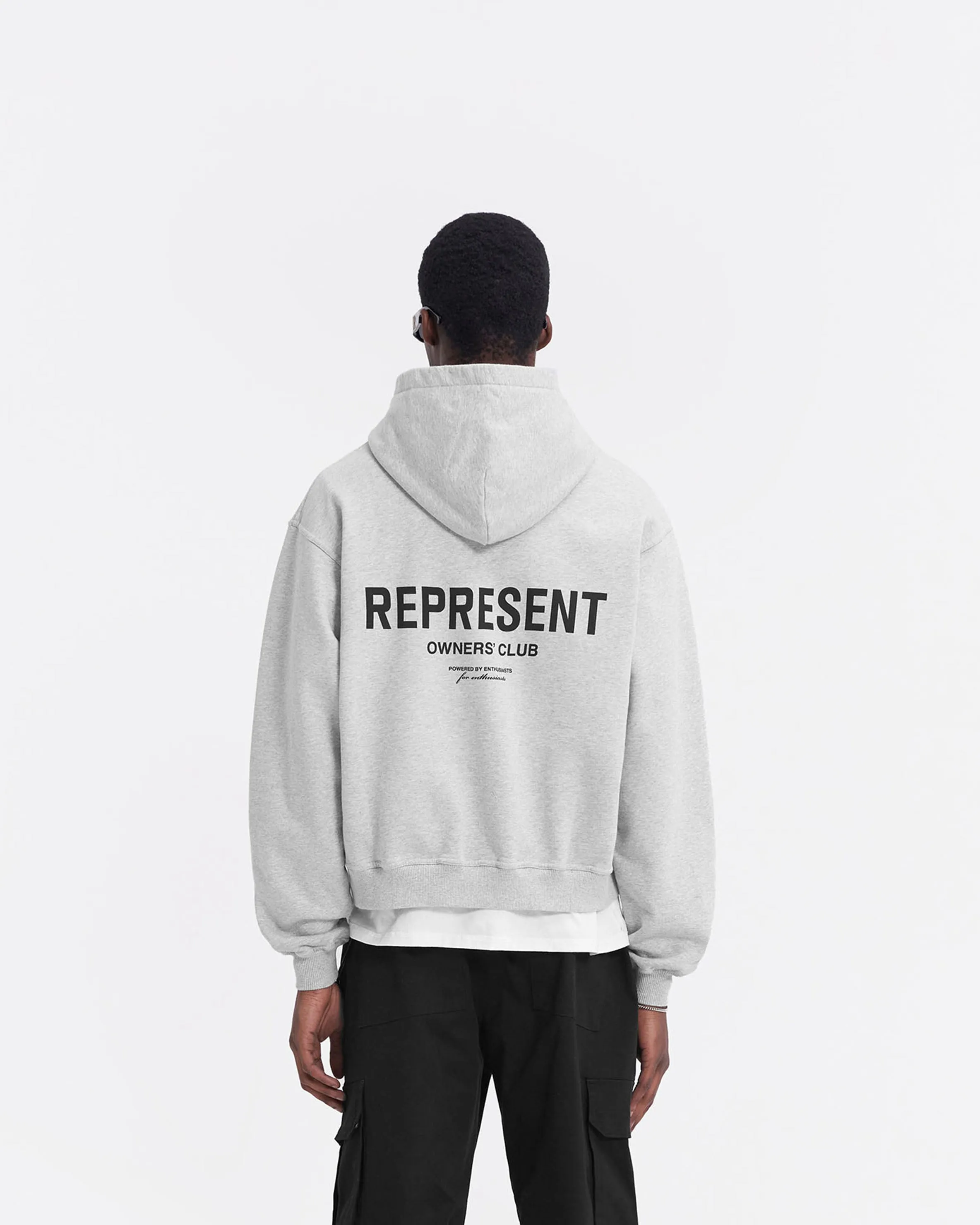 Represent Owners Club Zip Hoodie - Ash Grey