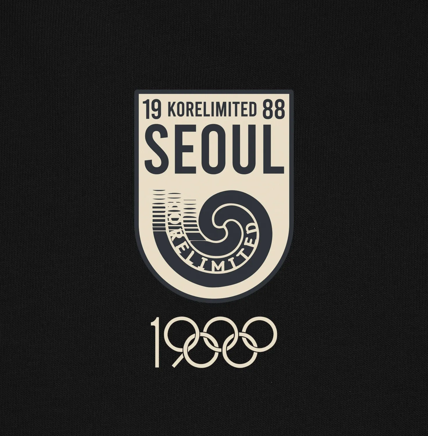 SEOUL 88 STAMP TEE (BLACK)