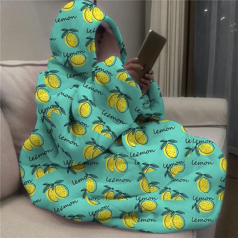 Snuggly™ Oversized When Life Gives You Lemons Blanket Hoodie