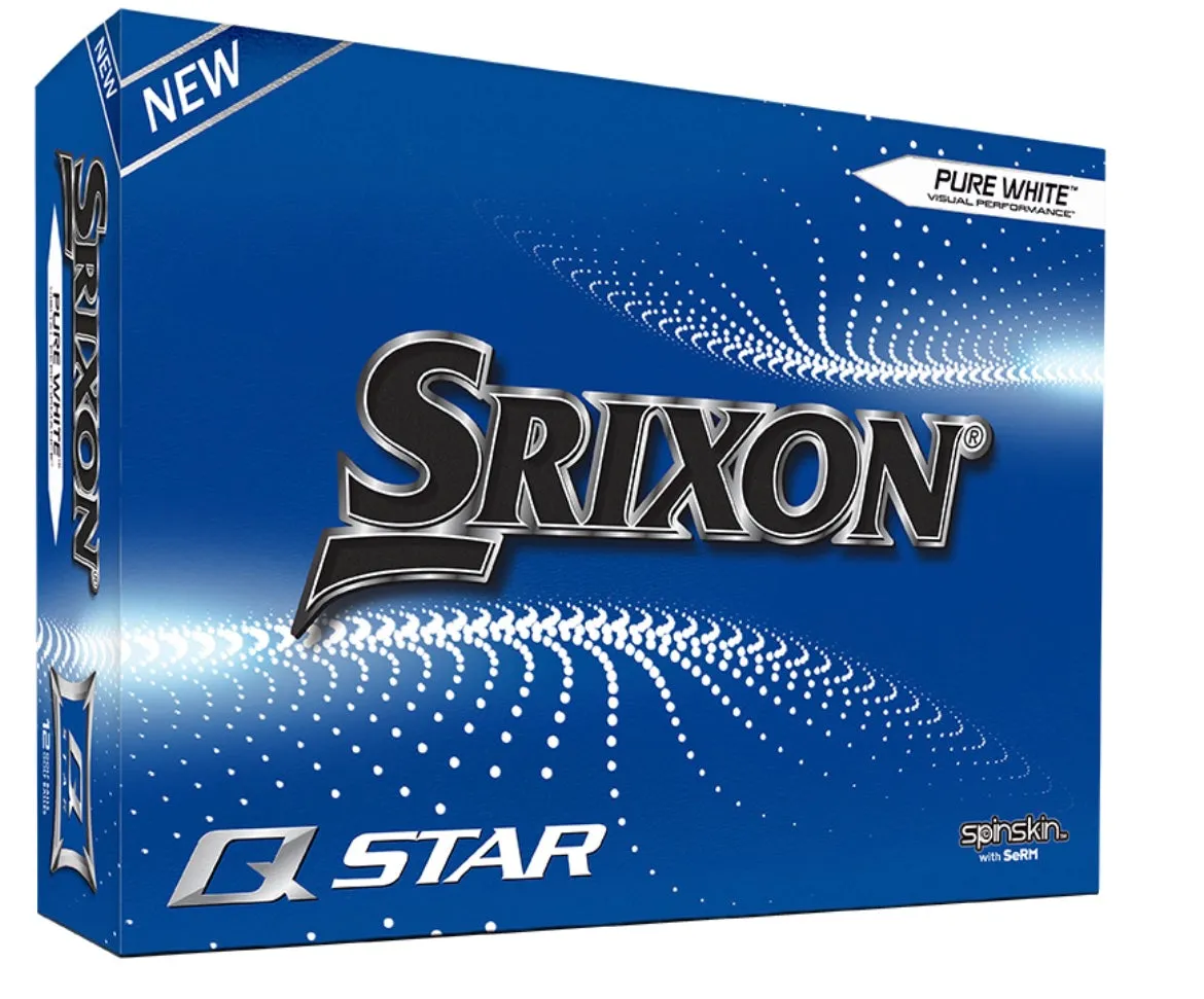 Srixon Q-Star Golf Balls Pure White (1 Dozen) (2021)