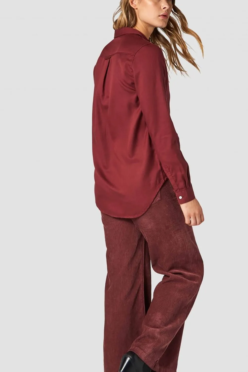 taja shirt burgundy