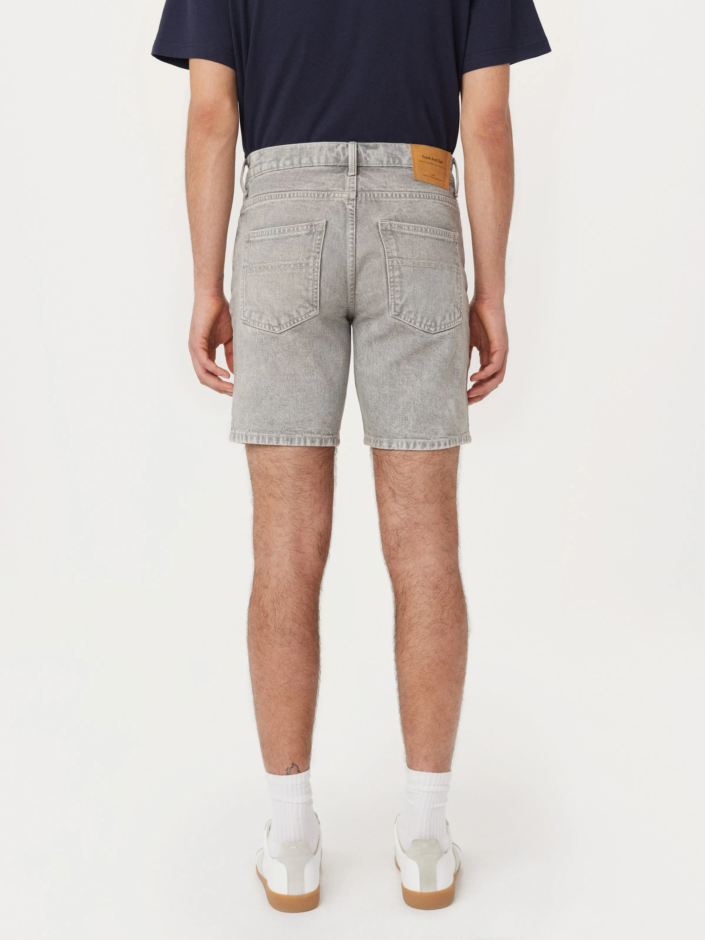 The Adam Slim 8in Short in Vintage Grey