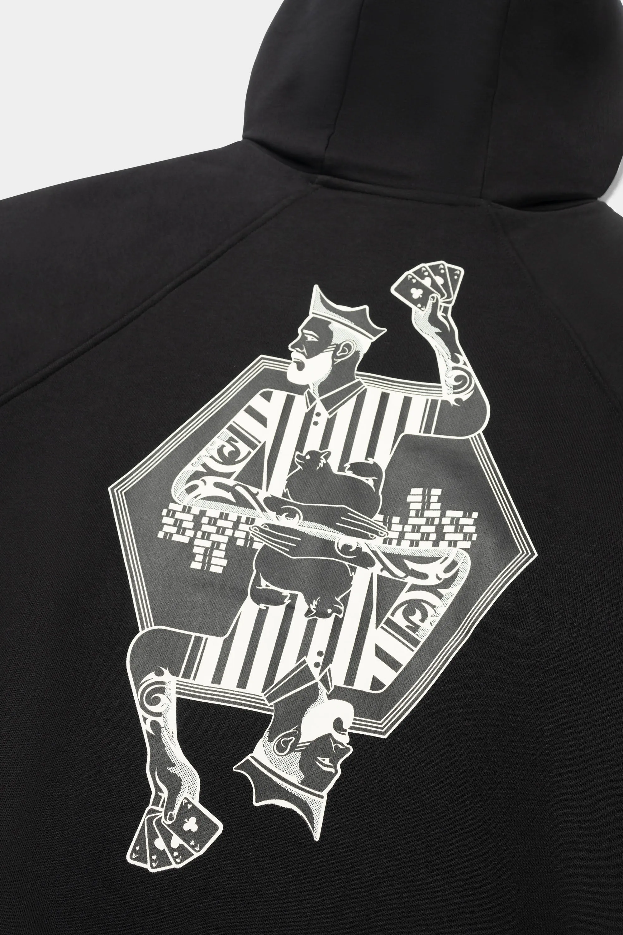 The Club Box Fit Hoodie Jet Black