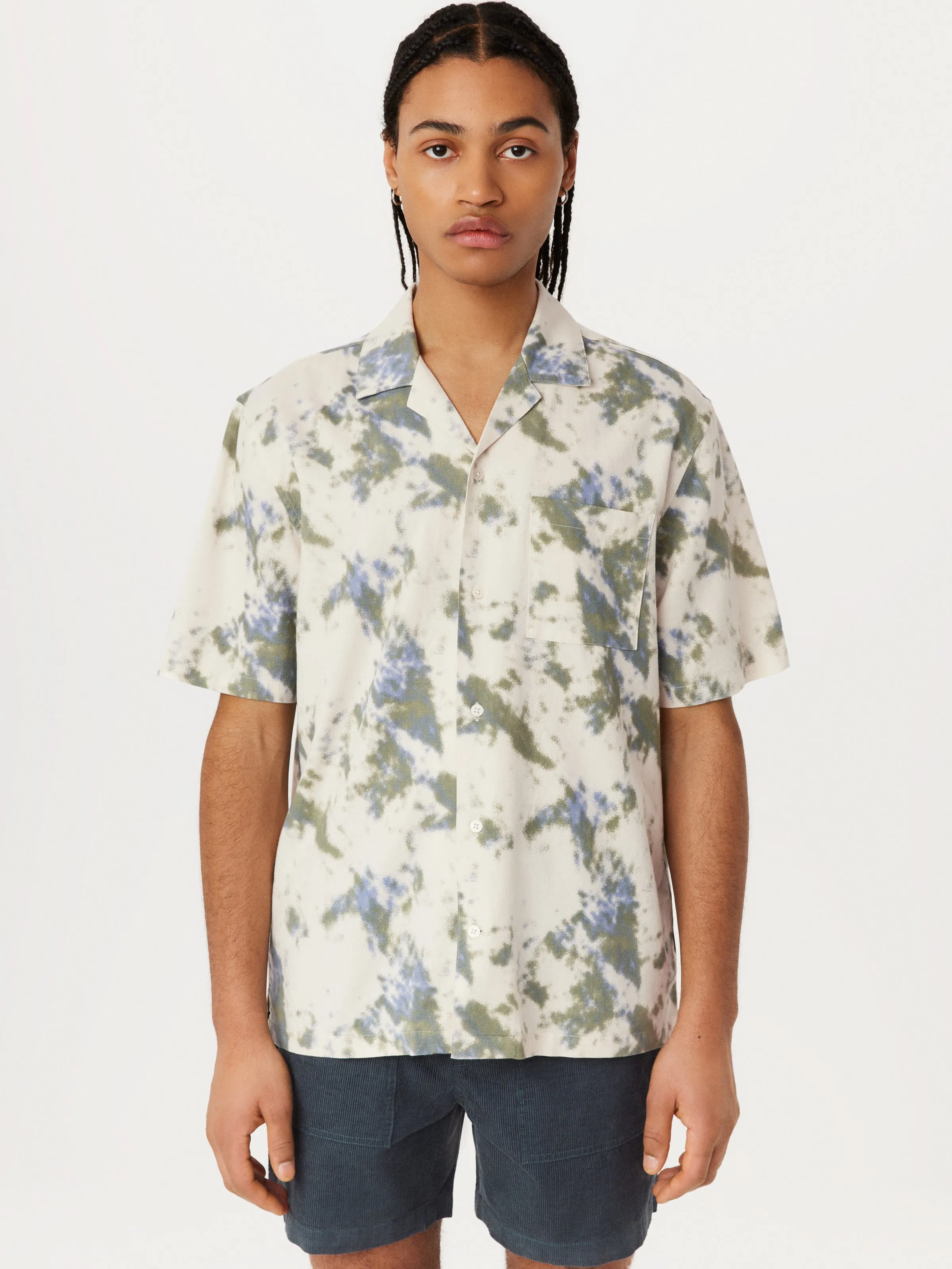 The Fluid Camp Collar Shirt in Cloud