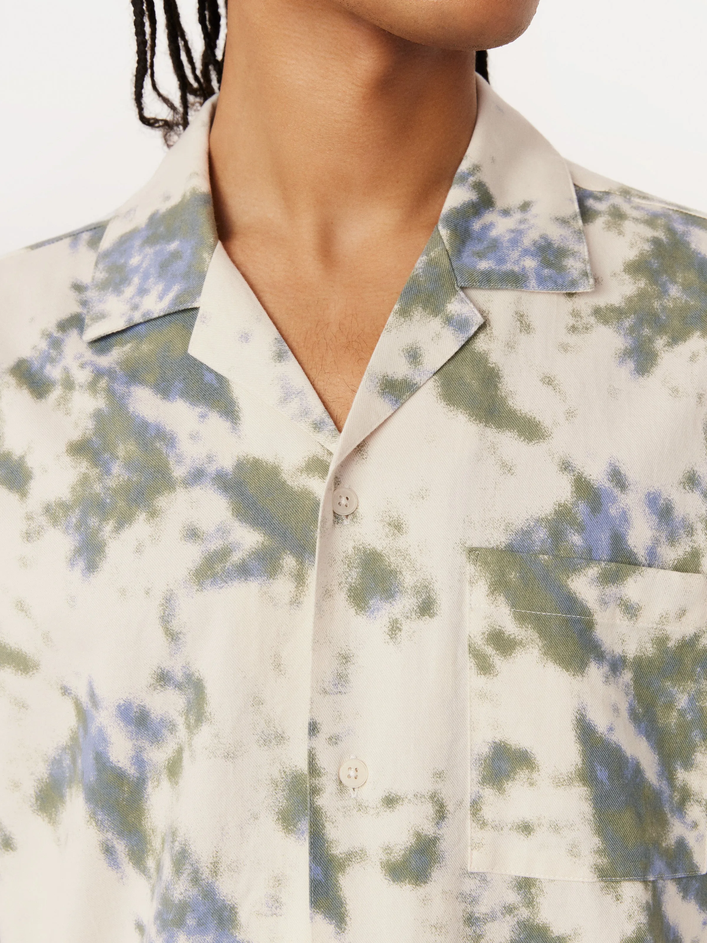 The Fluid Camp Collar Shirt in Cloud