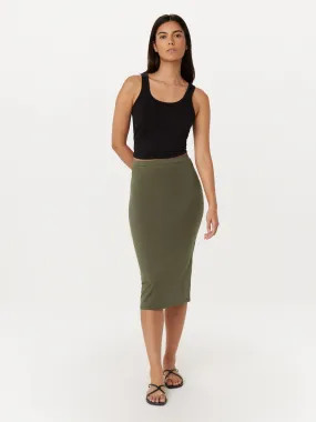 The Jersey Skirt in Green