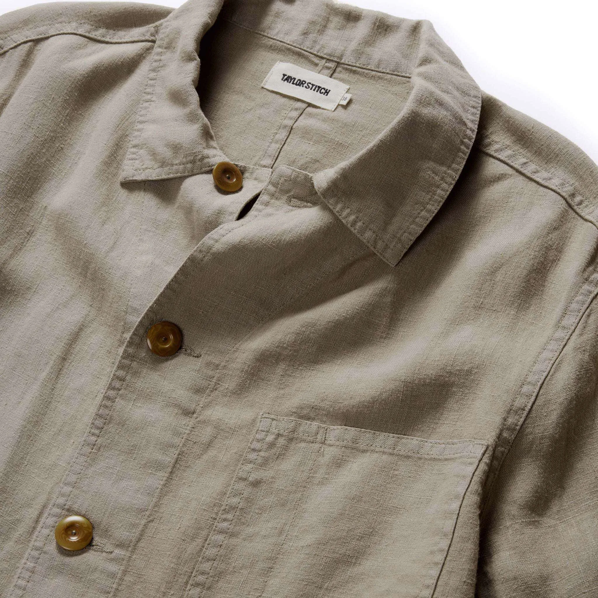 The Ojai Jacket in Arid Eucalyptus Hemp