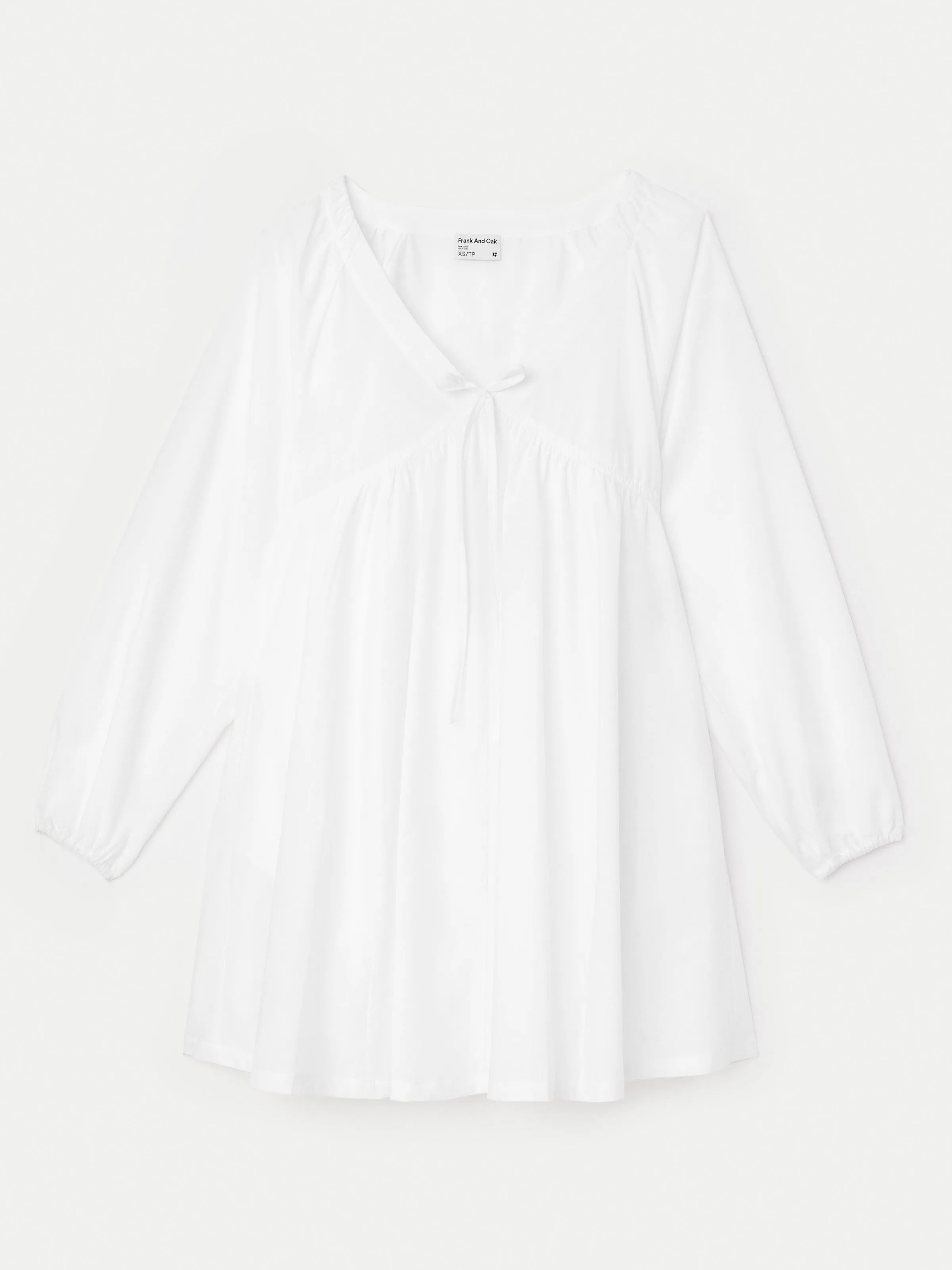 The Poplin Baby Doll Dress in Bright White