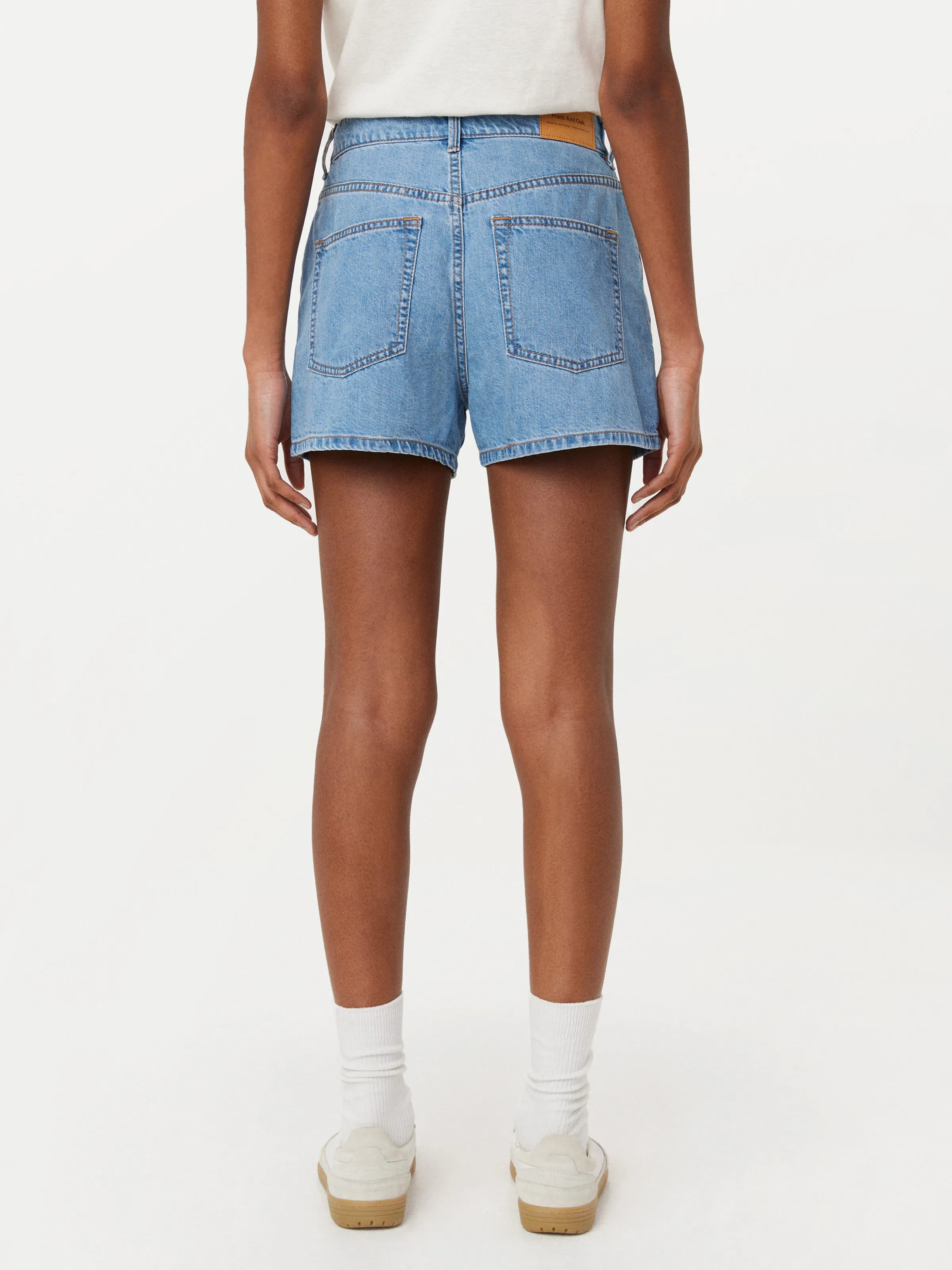 The Tina Relaxed Denim Short in Light Wash