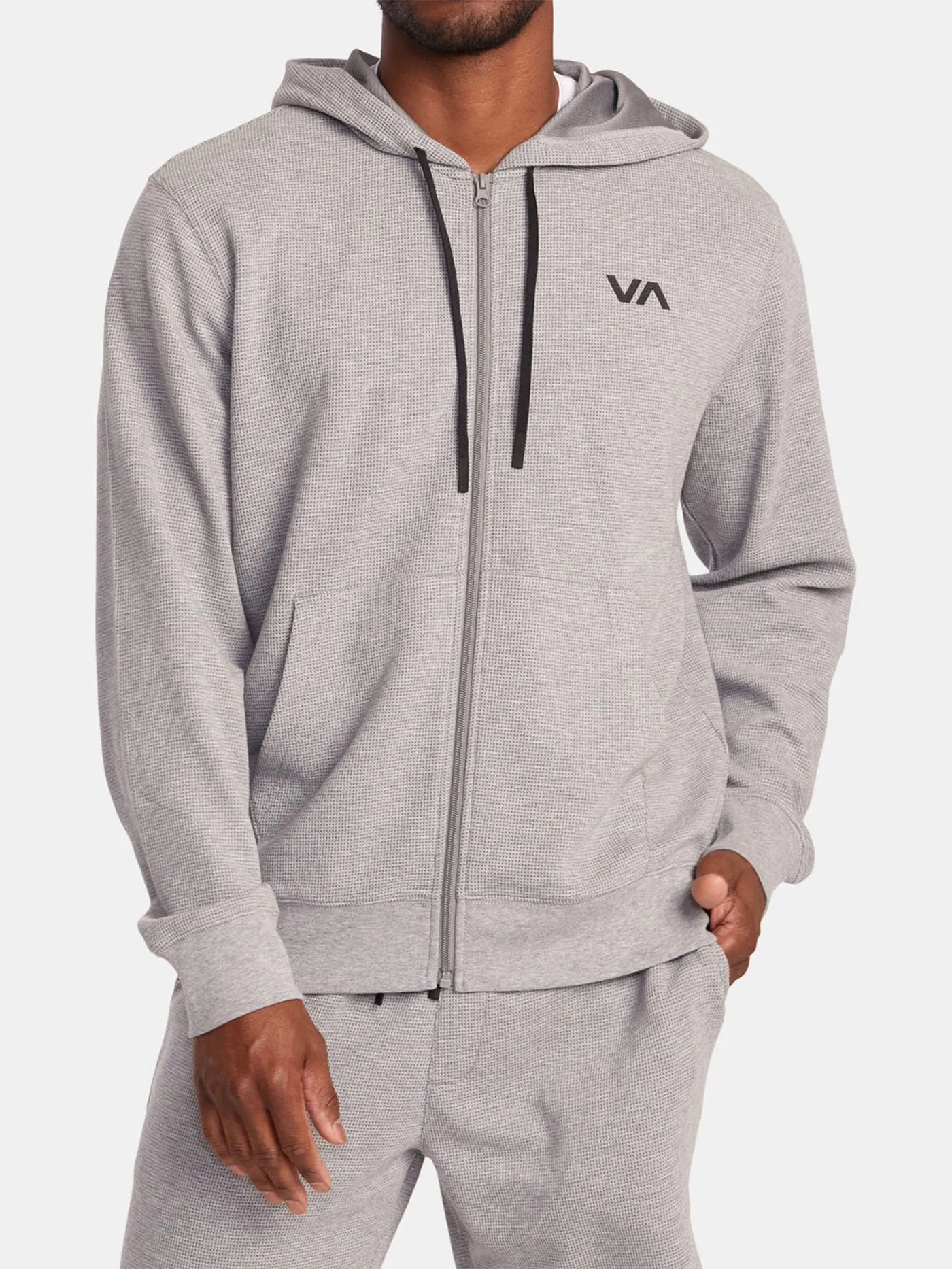 VA Cable Waffle Zip Hoodie