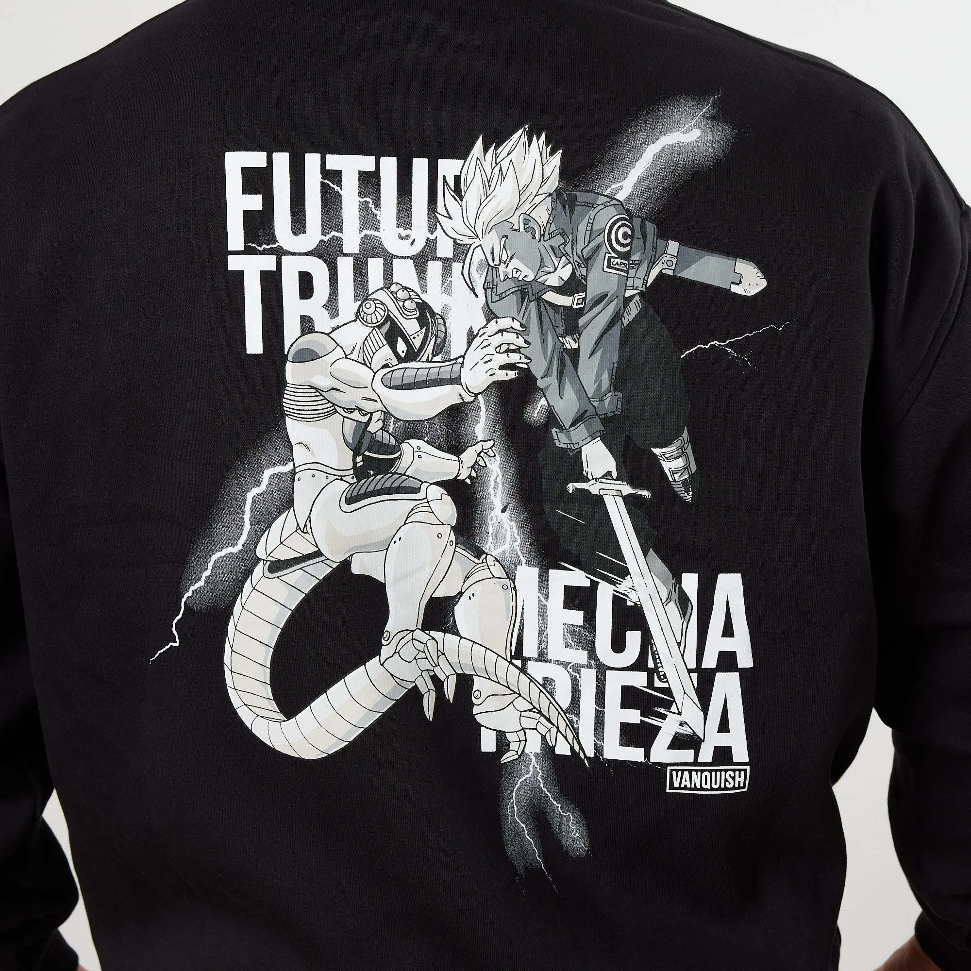 Vanquish DBZ CS Trunks vs Freiza Black Oversized Pullover Hoodie